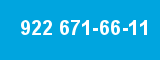 922 671-66-11 922 671-66-11